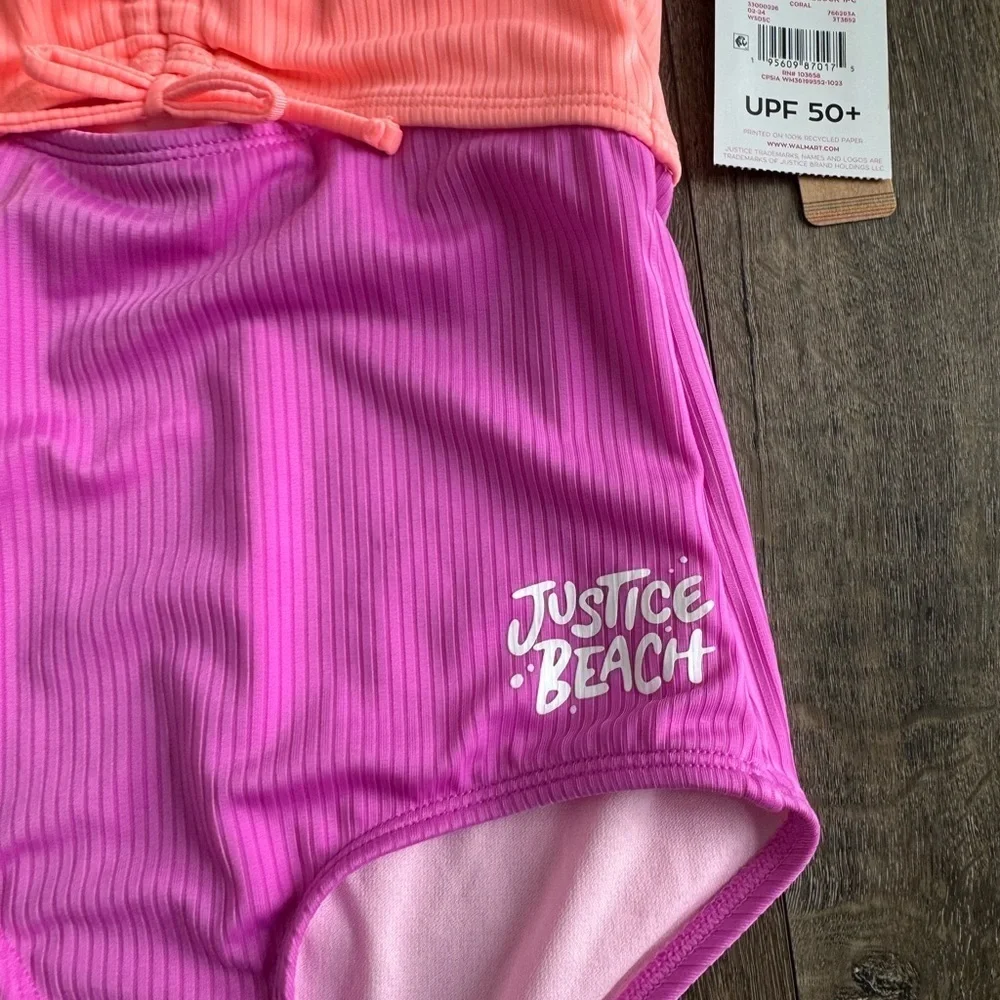 Justice Swimming Suit.  One piece. Girl’s size medium (10). New with tags!